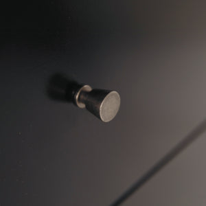 Bureau à 6 tiroirs en bois/MDF noir - Maribel