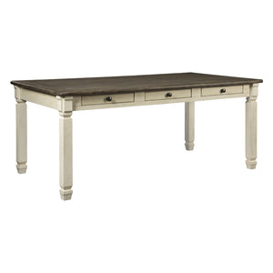 Table de salle à manger en bois blanche rectangulaire - Bolanburg