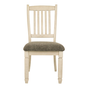 Ensemble de 2 chaises de salle à manger en bois blanc vieilli - Bolanburg