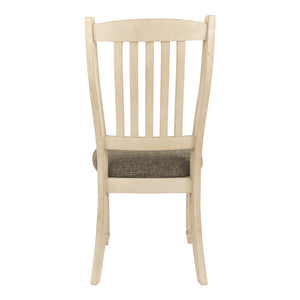 Ensemble de 2 chaises de salle à manger en bois blanc vieilli - Bolanburg