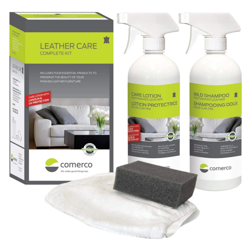 Ensemble complet pour le soin du cuir avec protection UV - 4 produits