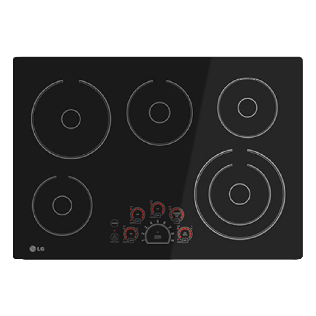 Plaque de cuisson électrique 30 po. à 5 zones