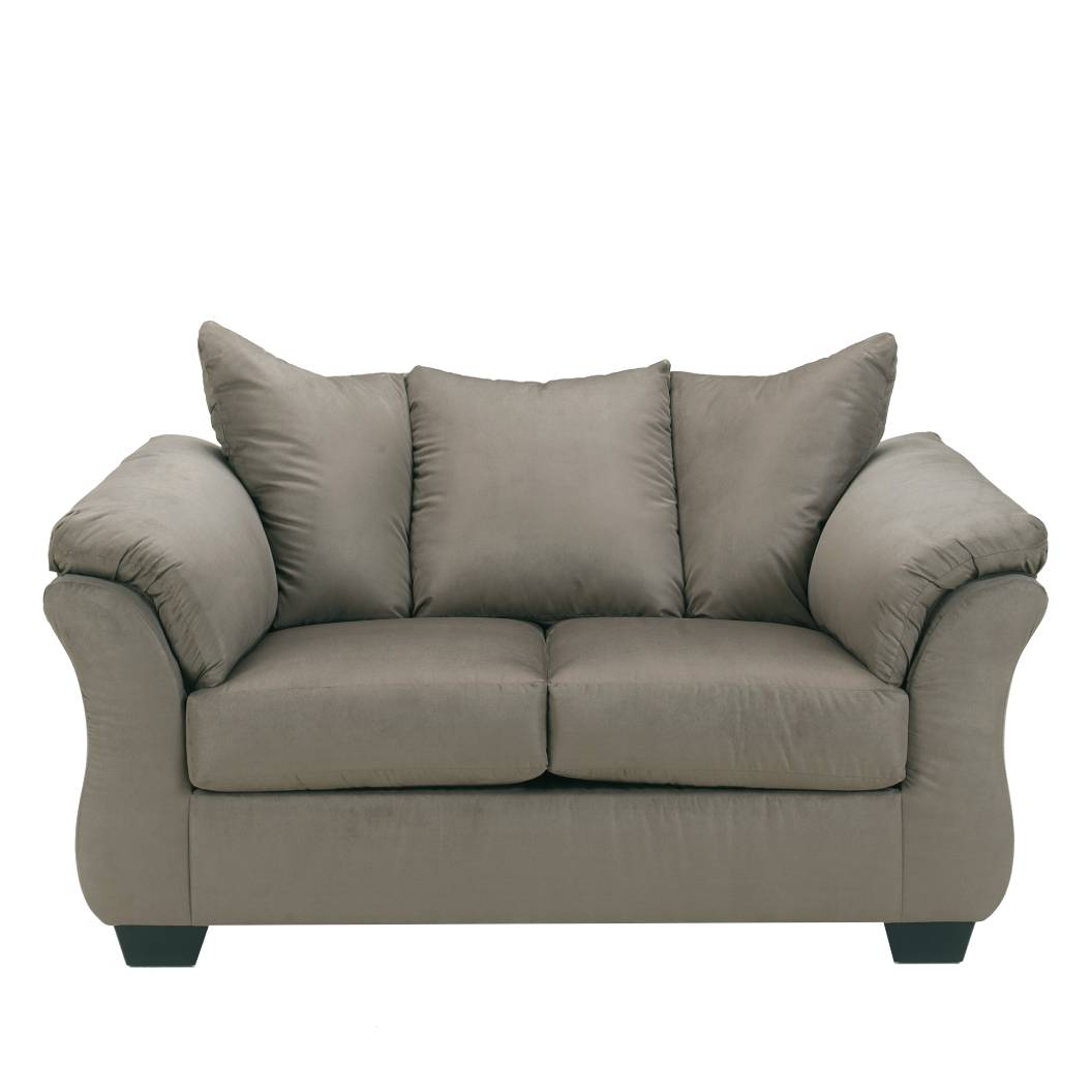 Causeuse en tissu taupe - Darcy