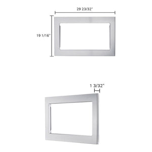 Cadre d'encastrement pour micro-ondes 30 po Inox