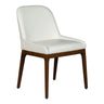 Chaise de salle à manger rembourrée en cuir - Ann