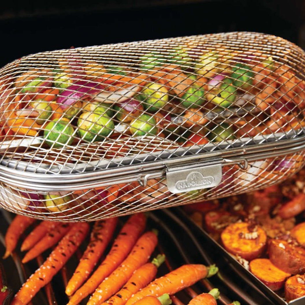 Panier pour rôtissoire en acier inoxydable