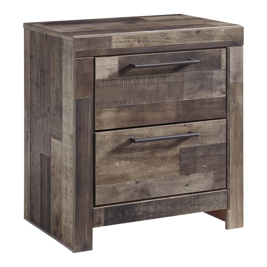 Table de chevet Gris en bois - Derekson