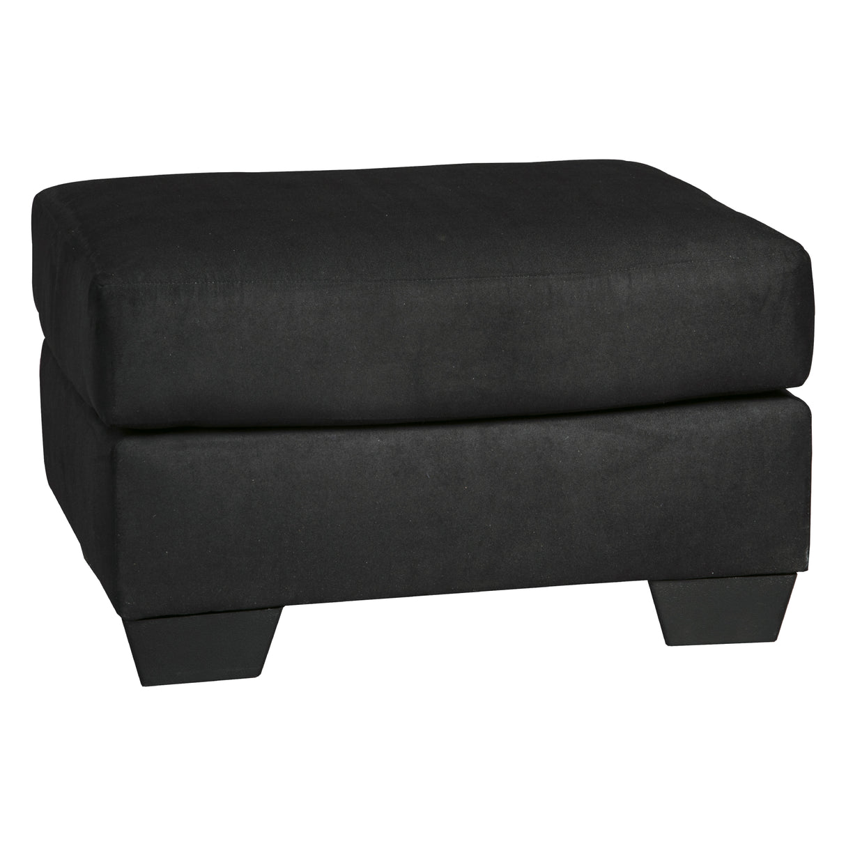 Ottoman Darcy en tissu noir