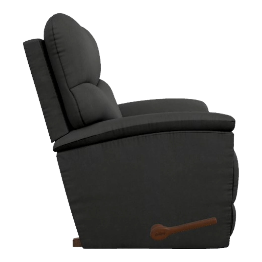 Fauteuil berçant et inclinable aspect cuir noir - Trouper