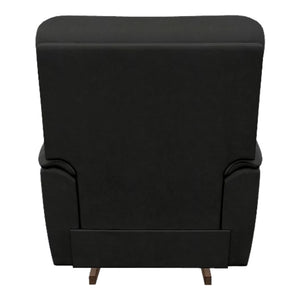 Fauteuil berçant et inclinable aspect cuir noir - Trouper