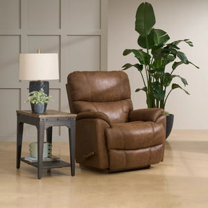 Fauteuil berçant et inclinable aspect cuir noir - Trouper