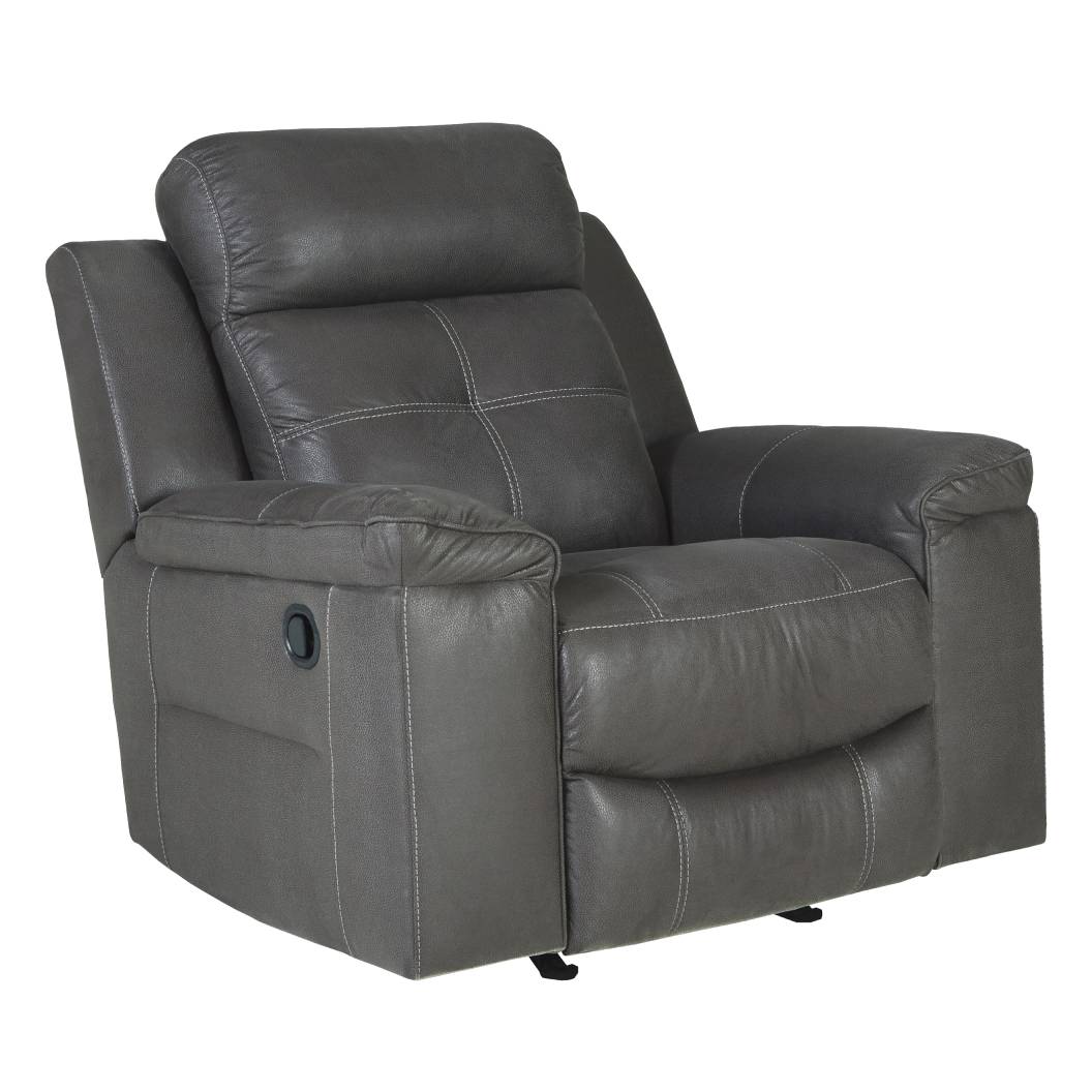 Fauteuil en tissu gris berçant et inclinable - Jesolo