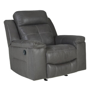 Fauteuil en tissu gris berçant et inclinable - Jesolo