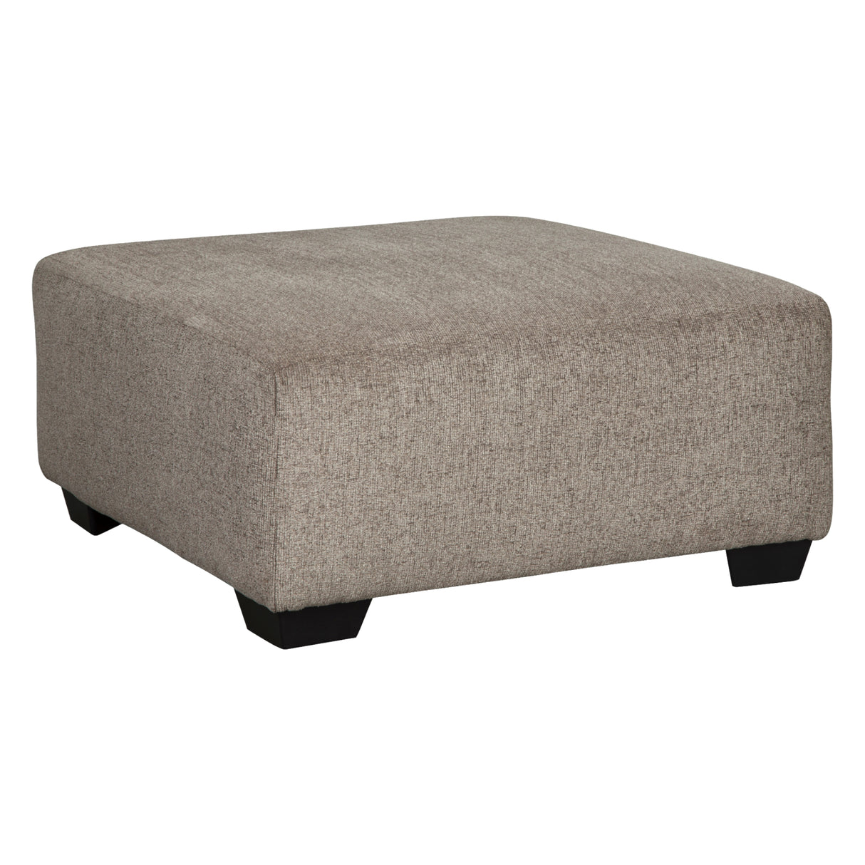 Ottoman surdimensionné Ballinasloe en tissu gris