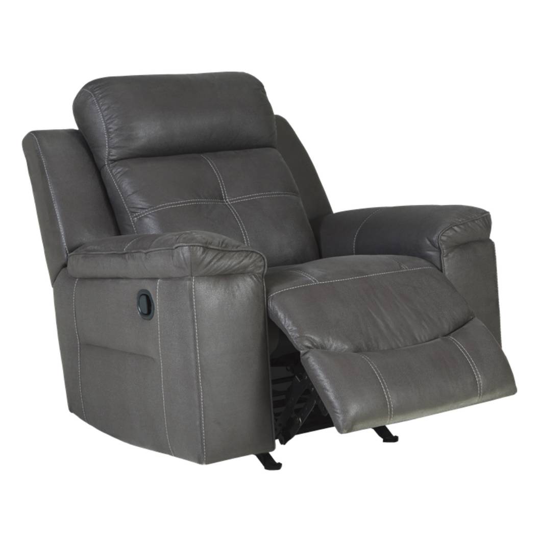 Fauteuil en tissu gris berçant et inclinable - Jesolo