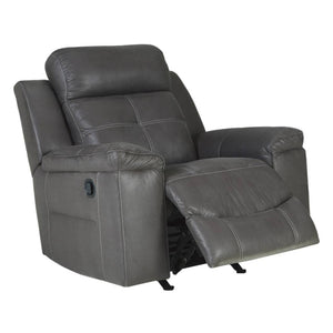 Fauteuil en tissu gris berçant et inclinable - Jesolo