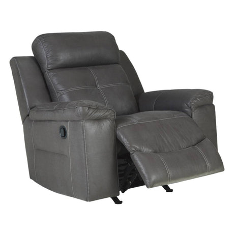 Fauteuil gris en tissu berçant inclinable - Jesolo