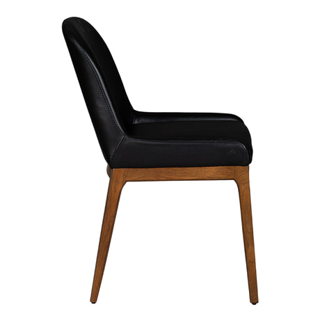 Chaise de salle à manger rembourrée en cuir - Ann