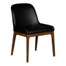 Chaise de salle à manger rembourrée en cuir - Ann