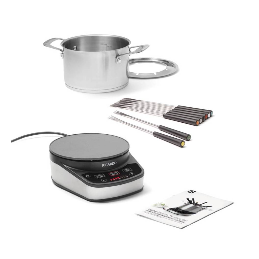 Ensemble à fondue électrique digital 11 pièces 800W