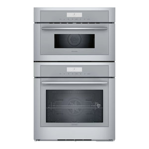 Four encastrable double combiné 30 po, 1,6 pi³ / 4,5 pi³ Inox avec Convection véritable et Air Fry - Série Masterpiece®