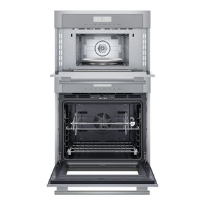 Four encastrable double combiné 30 po, 1,6 pi³ / 4,5 pi³ Inox avec Convection véritable et Air Fry - Série Masterpiece®