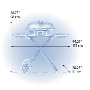 Barbecue au gaz propane avec chariot pliable - TravelQ 285X
