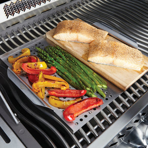 Plateau de cuisson multifonctionnel avec planche de cèdre