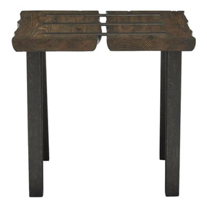 Table de bout Darthmouth en bois rustique et métal