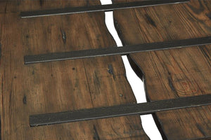 Table de bout Darthmouth en bois rustique et métal