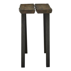 Table console Darthmouth en bois rustique et métal