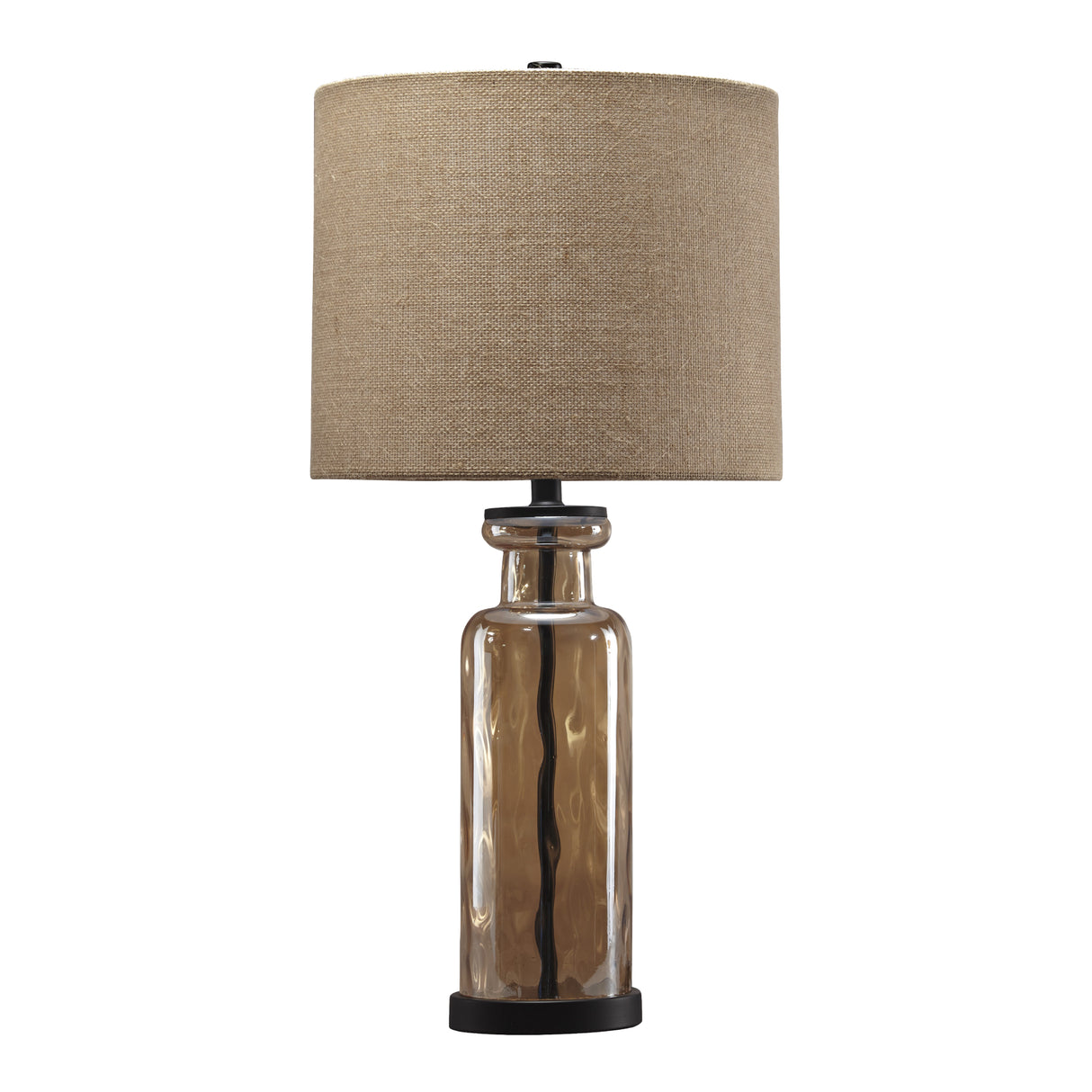 Lampe de table en verre champagne 28 po. Laurentia