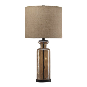 Lampe de table en verre champagne 28 po. Laurentia