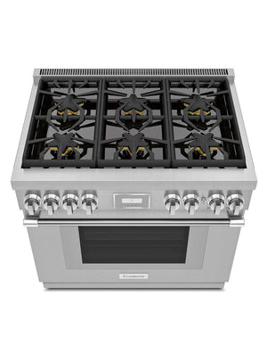 Cuisinière au gaz autoportante 36 po. 5,1 pi³ Inox