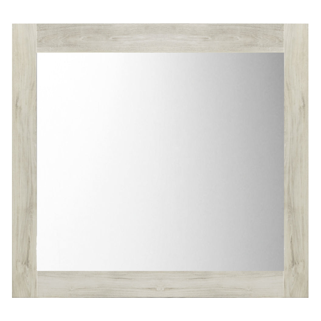 Miroir du bureau en bois/placage blanc - Bellaby