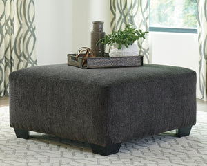 Ottoman surdimensionné Ballinasloe en tissu gris