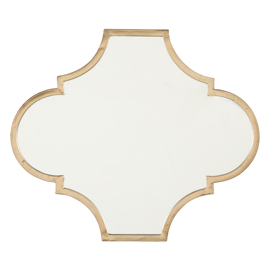 Miroir avec un cadre en métal doré 19 x 16 po. - Callie