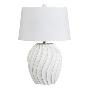 Lampe de table en papier composite blanc 23 po. - Hidago