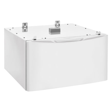 Piédestal Luxury-Glide® blanc avec tiroir de rangement spacieux