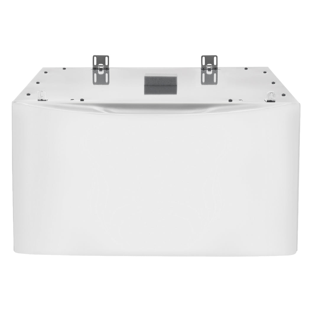 Piédestal Luxury-Glide® blanc avec tiroir de rangement spacieux