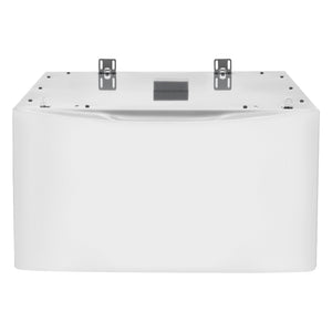 Piédestal Luxury-Glide® blanc avec tiroir de rangement spacieux