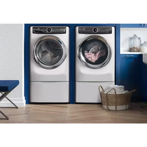 Piédestal Luxury-Glide® blanc avec tiroir de rangement spacieux