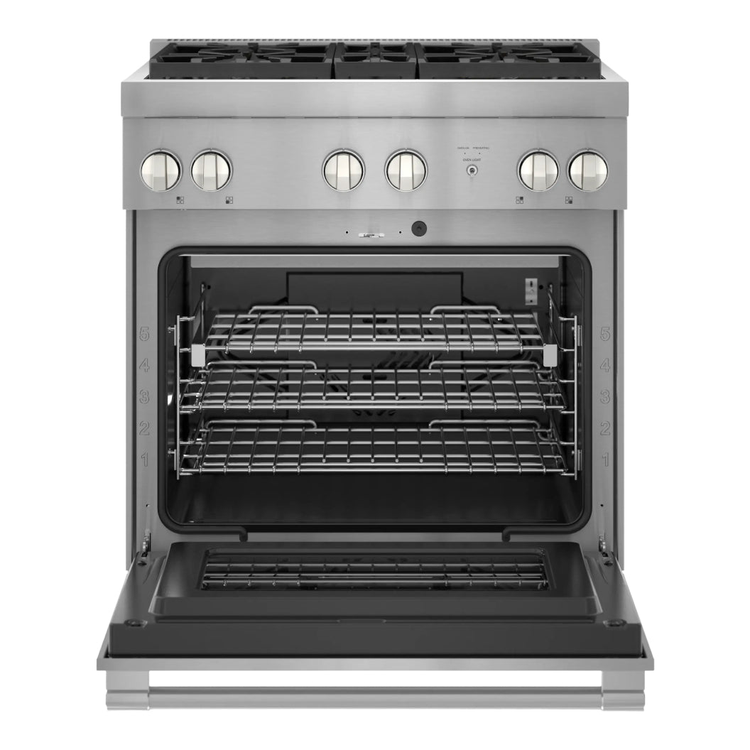 Cuisinière au gaz encastrable 30 po, 4,6 pi³ Inox avec Brûleurs Star et ExtraLow - Pro Harmony®