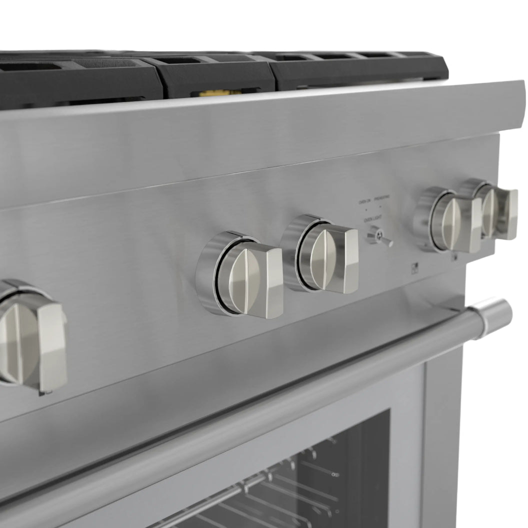 Cuisinière au gaz encastrable 30 po, 4,6 pi³ Inox avec Brûleurs Star et ExtraLow - Pro Harmony®