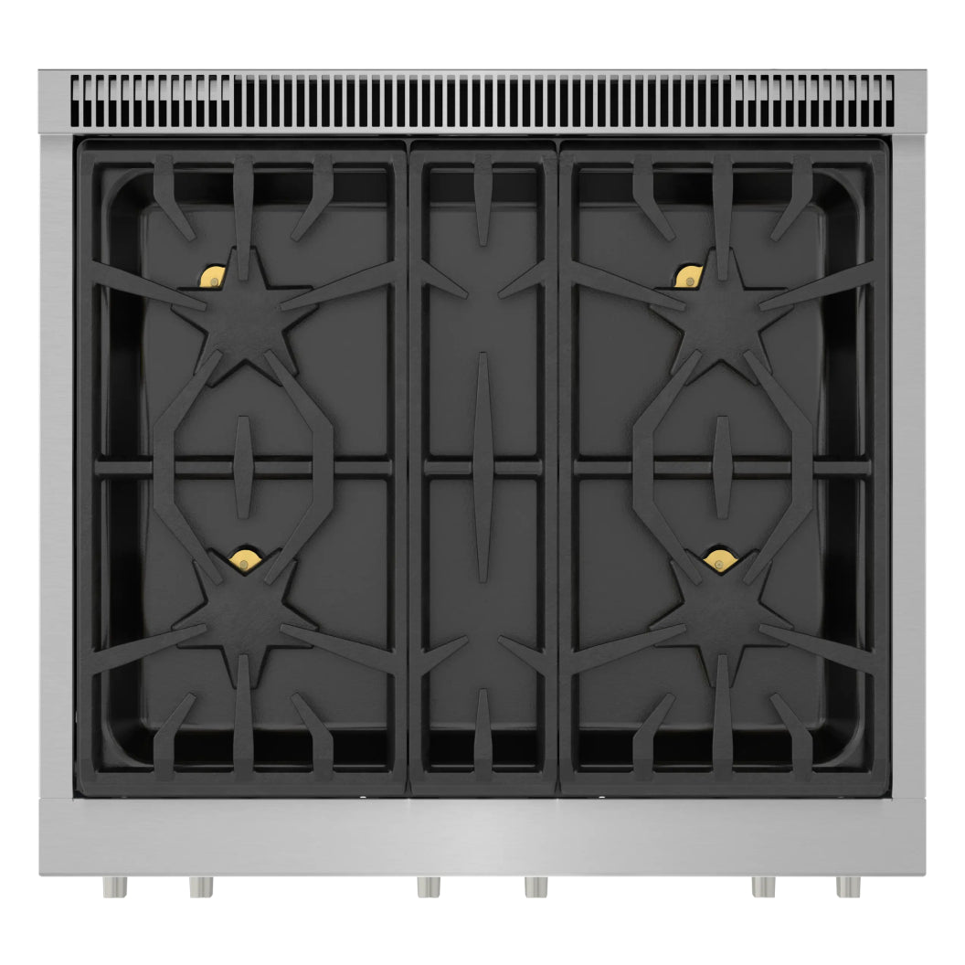 Cuisinière au gaz encastrable 30 po, 4,6 pi³ Inox avec Brûleurs Star et ExtraLow - Pro Harmony®