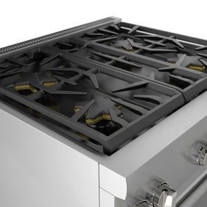 Cuisinière au gaz encastrable 30 po, 4,6 pi³ Inox avec Brûleurs Star et ExtraLow - Pro Harmony®