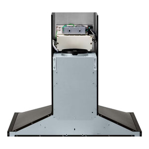 Hotte murale cheminee 36 po Inox graphite 600 CFM - Wi-Fi