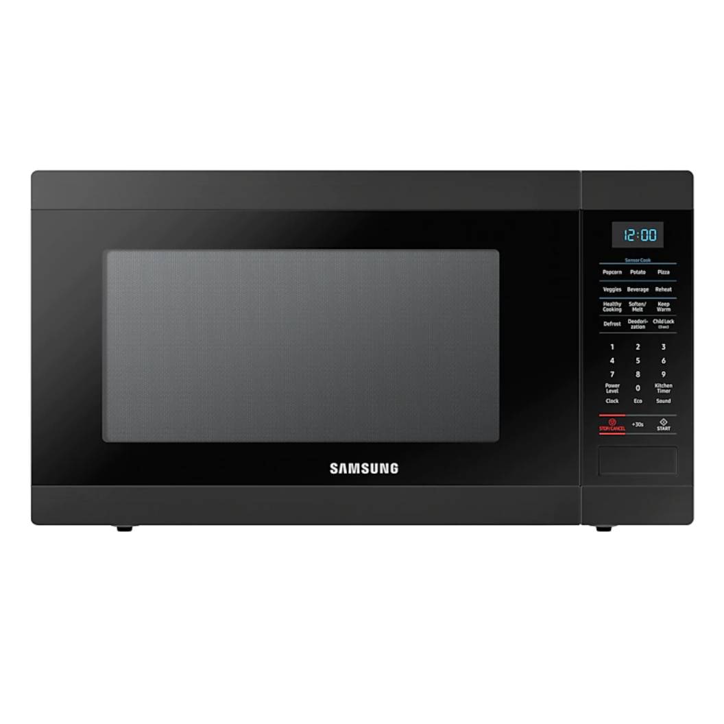 Micro-ondes de comptoir 1,8 pi³, 900W, acier inoxydable noir
