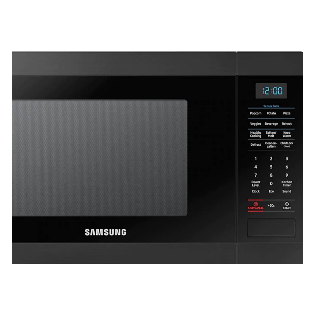 Micro-ondes de comptoir 1,8 pi³, 900W, acier inoxydable noir