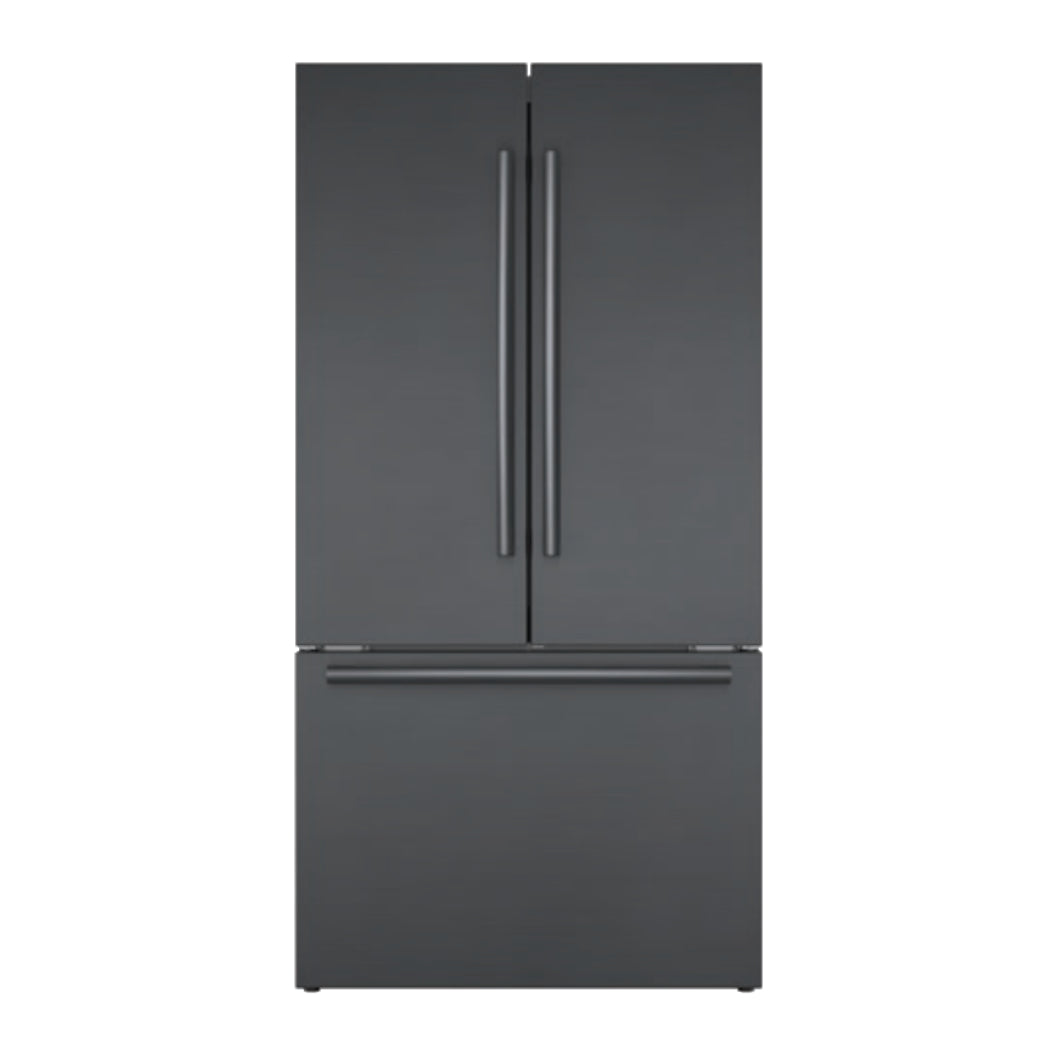 Réfrigérateur porte française 36 po 3 portes Acier noir brossé